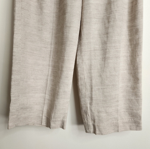 SOLD Aritzia Wilfred Neutral Tan "Effortless Pant" Linen Blend Cropped Size 2 - Picture 7 of 16